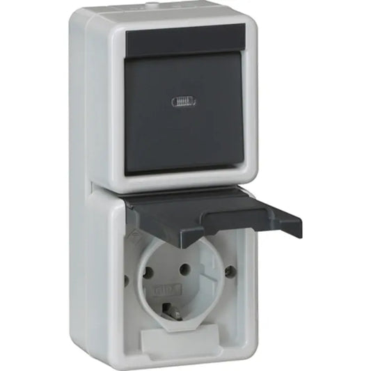 GIRA Combinatie schakelaar & wandcontactdoos | 417630